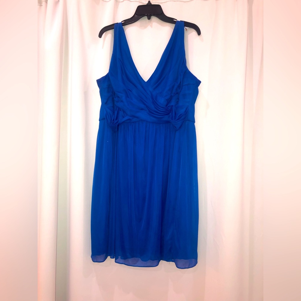 David’s Bridal Blue Formal Dress